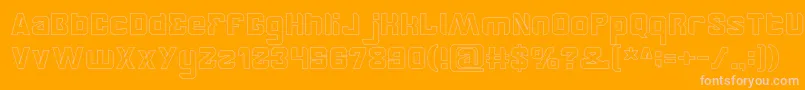 BrotherHollow Font – Pink Fonts on Orange Background