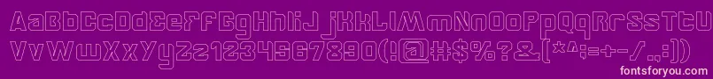 BrotherHollow Font – Pink Fonts on Purple Background
