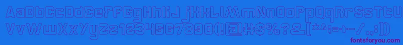 BrotherHollow Font – Purple Fonts on Blue Background