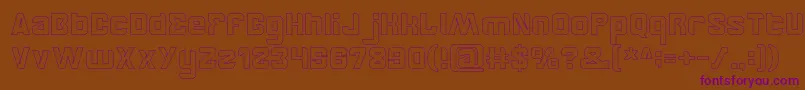 BrotherHollow Font – Purple Fonts on Brown Background