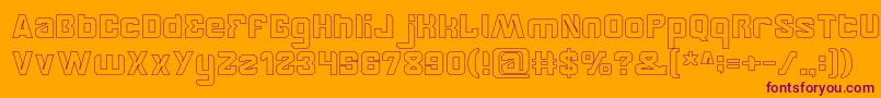 BrotherHollow Font – Purple Fonts on Orange Background