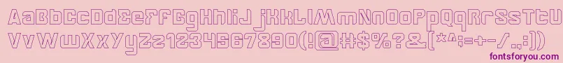 BrotherHollow Font – Purple Fonts on Pink Background