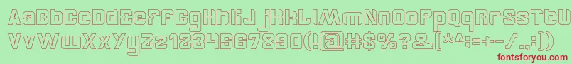 BrotherHollow Font – Red Fonts on Green Background