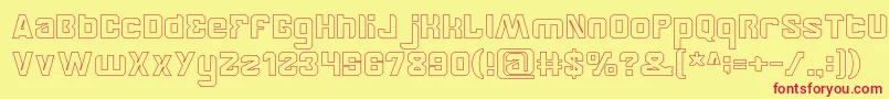 BrotherHollow Font – Red Fonts on Yellow Background