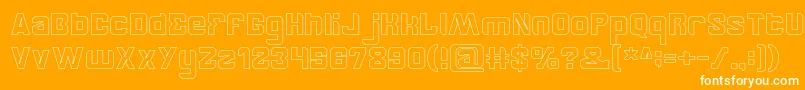 BrotherHollow Font – White Fonts on Orange Background