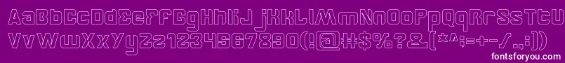 BrotherHollow Font – White Fonts on Purple Background