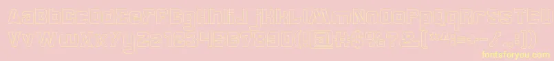 BrotherHollow Font – Yellow Fonts on Pink Background