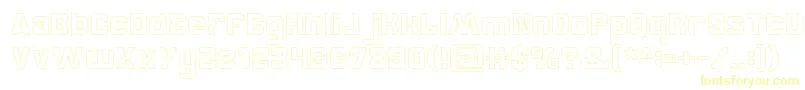BrotherHollow Font – Yellow Fonts on White Background
