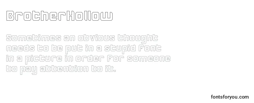 BrotherHollow Font