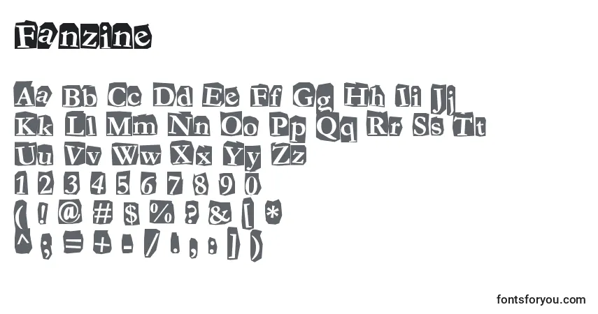 Fanzine Font – alphabet, numbers, special characters