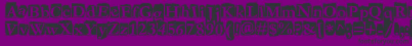 Fanzine Font – Black Fonts on Purple Background