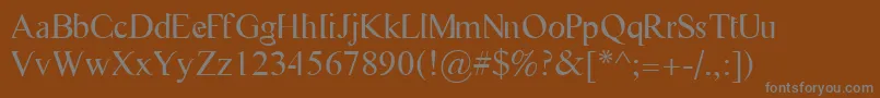 Flasg Font – Gray Fonts on Brown Background