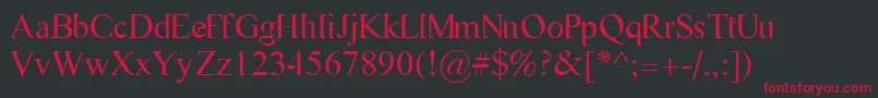 Flasg Font – Red Fonts on Black Background