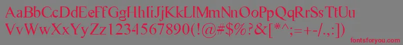 Flasg Font – Red Fonts on Gray Background