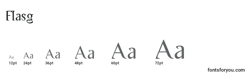 Размеры шрифта Flasg