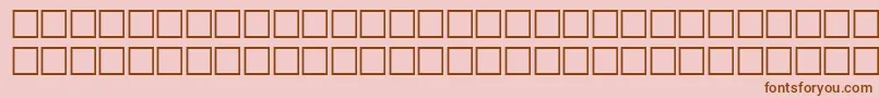 Tab Font – Brown Fonts on Pink Background