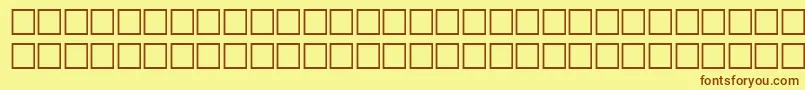Czcionka Tab – brązowe czcionki na żółtym tle