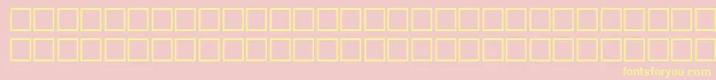 Tab Font – Yellow Fonts on Pink Background