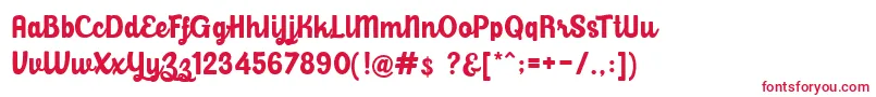 BalihoScript Font – Red Fonts