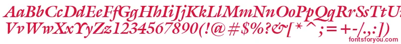 GalliardBoldItalicBt Font – Red Fonts