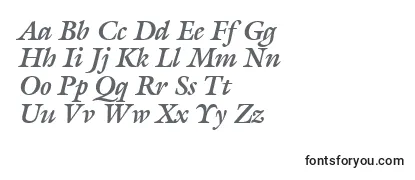 Review of the GalliardBoldItalicBt Font