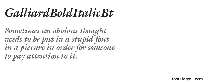 GalliardBoldItalicBt Font