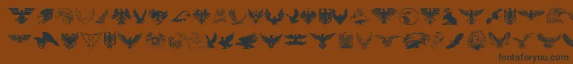 Eagle Font – Black Fonts on Brown Background