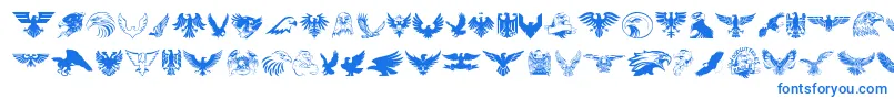 fuente Eagle – Fuentes Azules Sobre Fondo Blanco