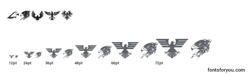 Tamaños de fuente Eagle