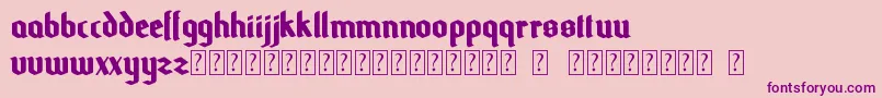 More about Odale Font Odale Font – Purple Fonts on Pink Background