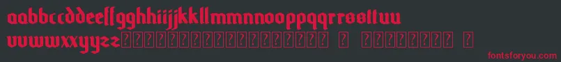 Odale Font – Red Fonts on Black Background