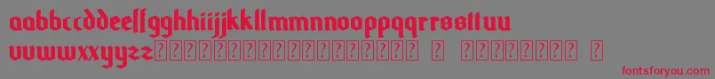 Odale Font – Red Fonts on Gray Background