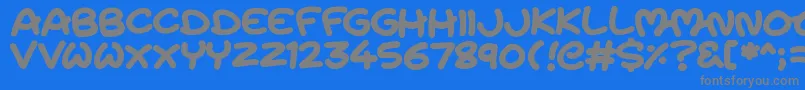 MagicMoons Font – Gray Fonts on Blue Background