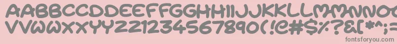 MagicMoons Font – Gray Fonts on Pink Background