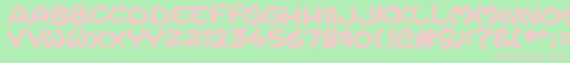 MagicMoons Font – Pink Fonts on Green Background