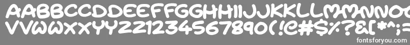 フォントMagicMoons – 灰色の背景に白い文字