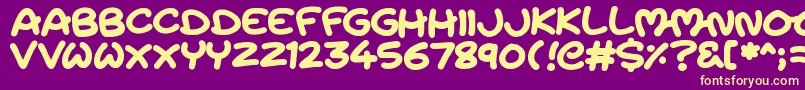 MagicMoons Font – Yellow Fonts on Purple Background