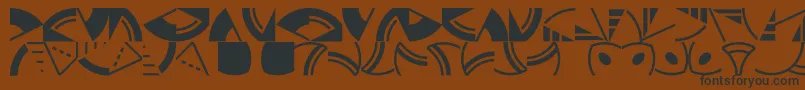 Ornamentscity Font – Black Fonts on Brown Background