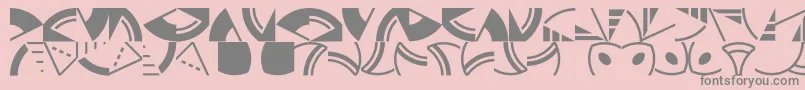 Ornamentscity Font – Gray Fonts on Pink Background