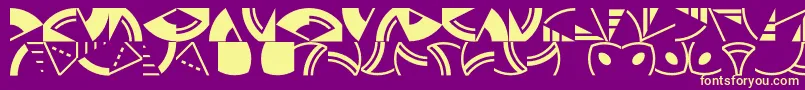 Ornamentscity Font – Yellow Fonts on Purple Background