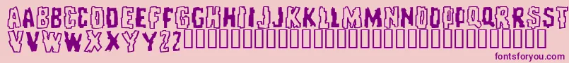 Repeuf Font – Purple Fonts on Pink Background