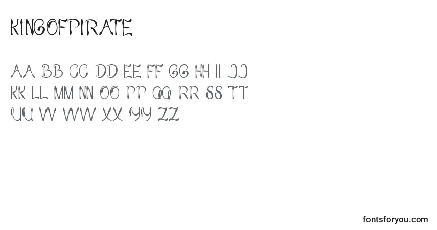 Шрифт KingOfPirate – алфавит, цифры, специальные символы