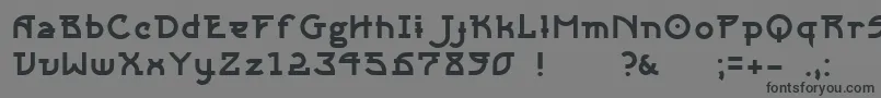 Sangha Font – Black Fonts on Gray Background