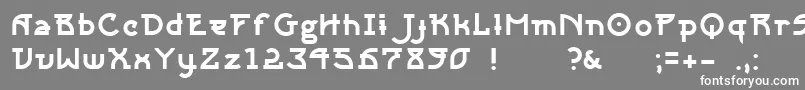Sangha Font – White Fonts on Gray Background