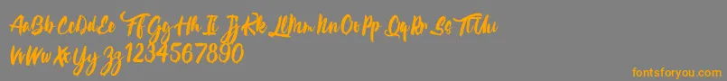 CalypsokaOne Font – Orange Fonts on Gray Background