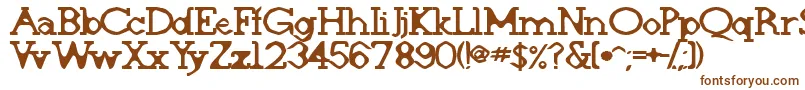 Deskomora Font – Brown Fonts on White Background