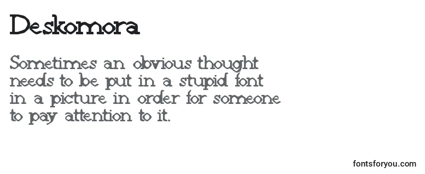 Deskomora Font