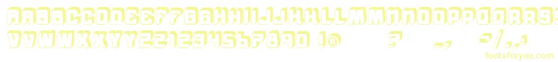 Шрифт VtksMorningRain3D – жёлтые шрифты