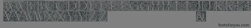Celticeels Font – Black Fonts on Gray Background