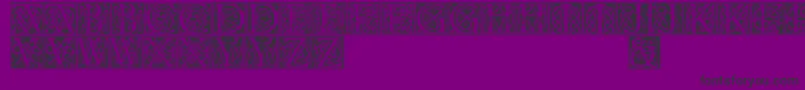 Celticeels Font – Black Fonts on Purple Background